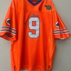 Orange Football Jersey with Number 9